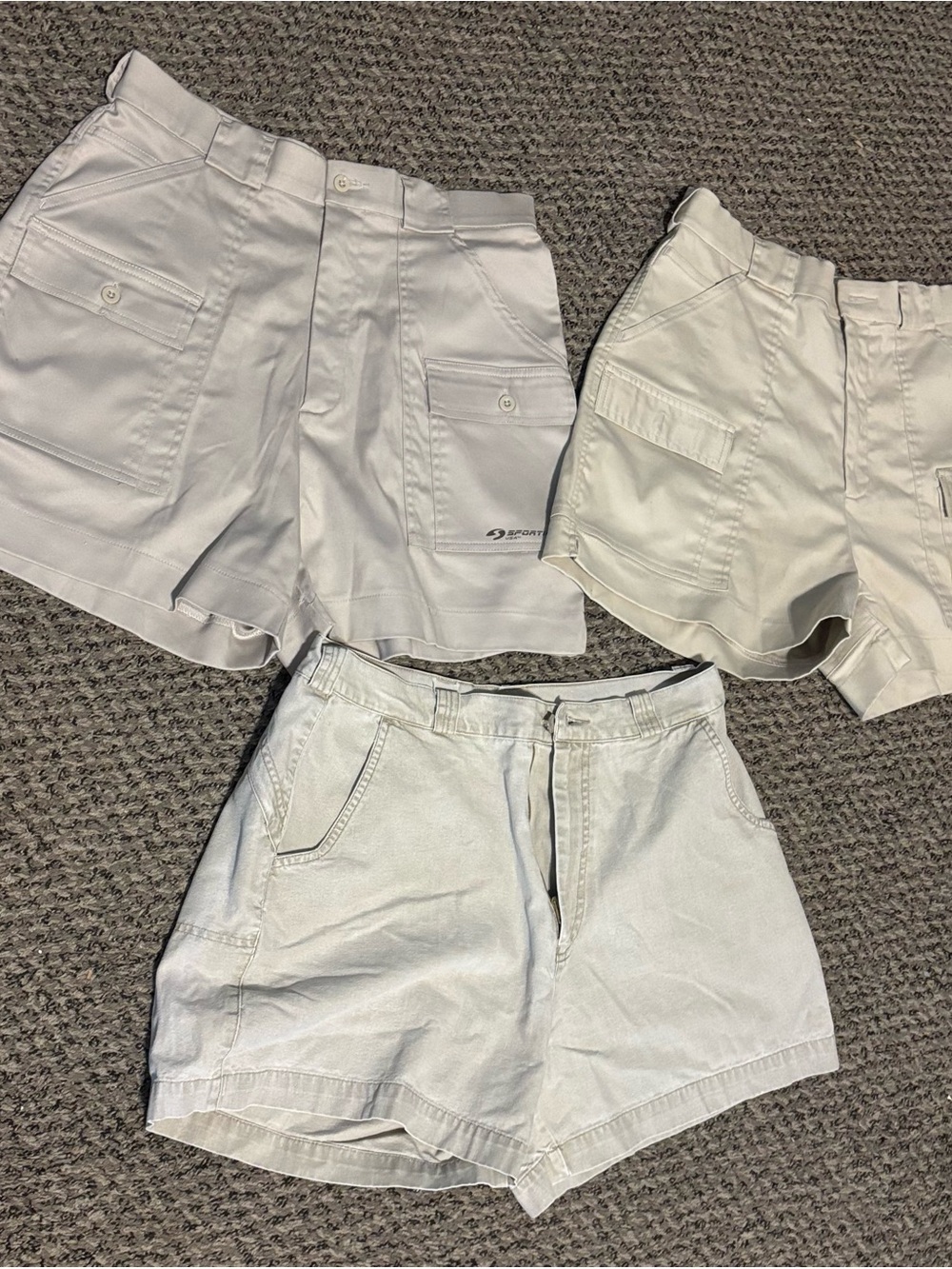 (3) Sportif Women’s tan Shorts-Size 14